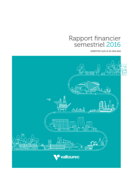 Rapport financier semestriel 2016