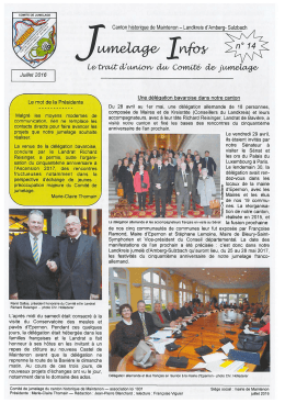 Jumelage Infos n°14