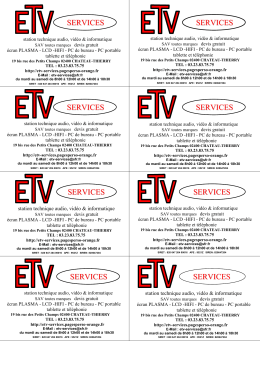 Carte de visite - E.T.V Services - Pagesperso