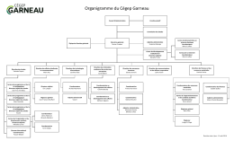 Organigramme du Cégep Garneau