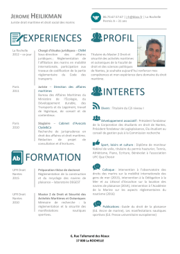 experiences formation profil interets