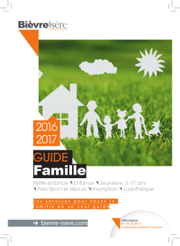 Guide enfance et famille 2016-2017