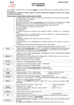 liste matériel 2016-2017 - Académie de Nancy-Metz
