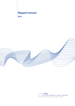 Rapport annuel 2015 du CERS