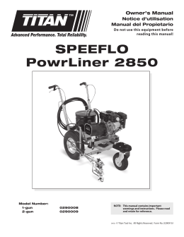SPEEFLO PowrLiner 2850 - Titan Tool International