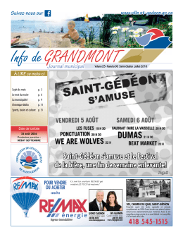 Info Grandmont juillet 2016 - Saint