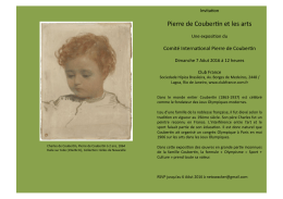 Invitation - Comité International Pierre de Coubertin