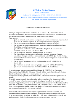 Analyse UFC Que Choisir - Contrat Sérénelis (pdf - 53,94