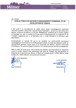 Avis au public &ndash; PAP QE