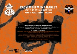 Le programme du rassemblement Harley