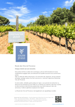 Route des Vins de Provence | vincod 308Y8KUNYJ / fr | vin.co