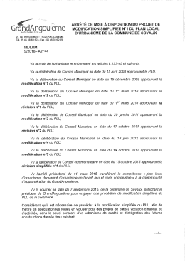 Arrêté de mise à disposition