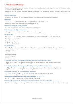 4. L`Estimation Statistique