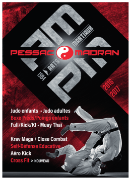 Brochure du Club  - Arts Martiaux Pessac Madran