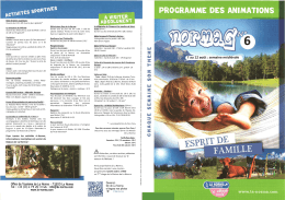 Page 1 Base de loisirs aquatiques : Ouverte de 11h à 18h tous les