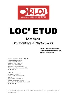 Locations Particuliers à Particuliers