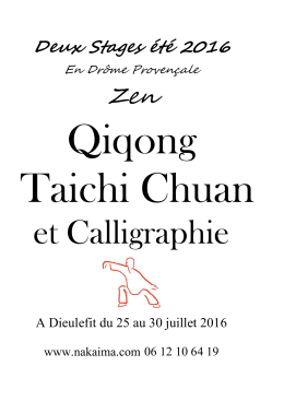 brochure - Aikido, Tai Chi Chuan, Qi Qong, Zen, Shiatsu et