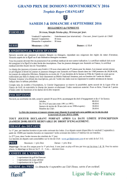 Page 1 GRAND PRIX DE DOMONT