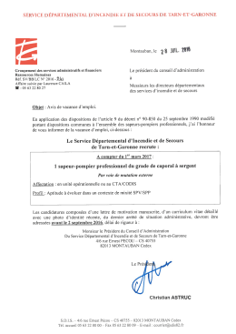 1 poste de Caporal à Sergent