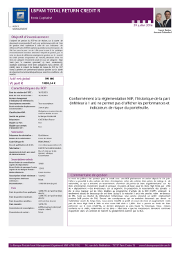 Reporting - La Banque Postale Asset Management