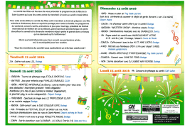 programme fete Saint Laurent - Saint-Mamet-la