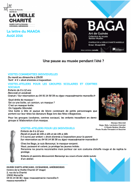 Consultez La lettre du MAAOA - Culture | Ville de Marseille