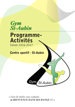Programme 2016-2017 - Gym St