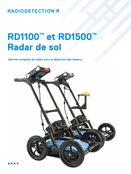 GPR RD1100 RD1500 Brochure FR