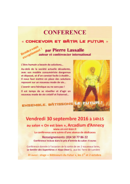 conference - Terre de Lumière