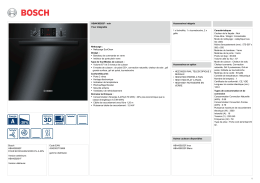 Bosch HBA43B262F FOUR ECOCLEAN NOIR 67L A