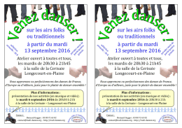 flyer de rentrée 2016 - Atelier tradidanses de Longecourt-en