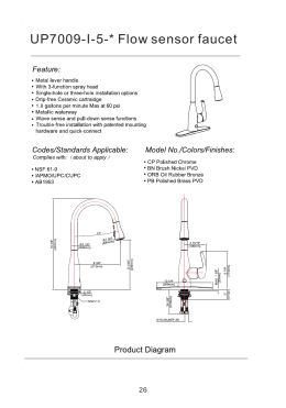 UP7009 I 5-* Flow sensor faucet
