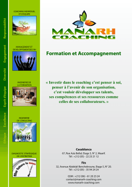 Brochure ManaRH Coaching