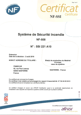 certif NF-SSI 221 A10 Baltic512 30.09.2017