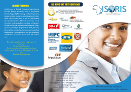 NOTRE PLAQUETTE de pr&eacute;sentation