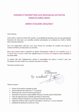 Dossier d`inscription - Commune de Velaine-en-Haye
