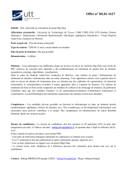 Offre n° DL01-1617 - Université de technologie de Troyes