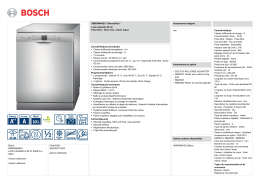 Bosch SMS54M48EU LAVE-VAISSELLE 60 PL 46DB A++ INOX