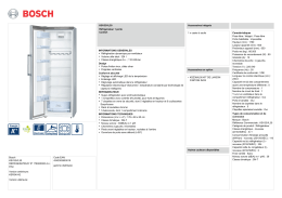 Bosch KSV33VL30 REFRIGERATEUR 1P 176X60X65 A++ FINI