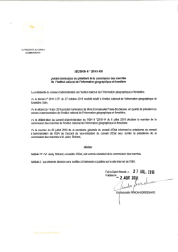Page 1 LA PRESIDENTE DU CONSEH