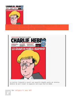 Charlie Hebdo à nouveau menacé: la justice ouvre une