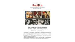 Programme Babili Jr collège - BABILI JUNIOR, le programme de