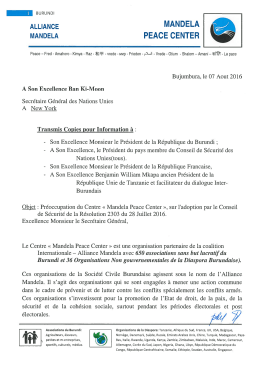 Pour lire l`integralité de la lettre veuillez