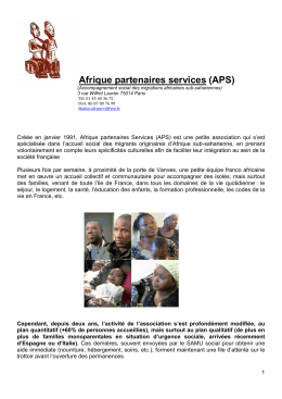 Afrique partenaires services (APS)