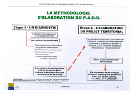 Projet d`Amenagement et de développement