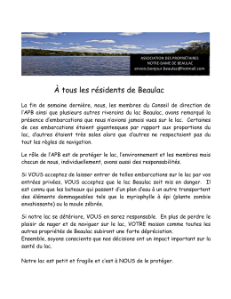 AVIS - Association des propriétaires de ND de Beaulac