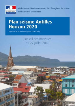 Plan séisme Antilles Horizon 2020