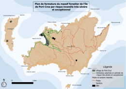 Plan de fermeture du massif forestier de l`île de Port