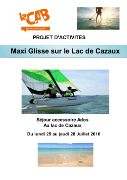 Maxi Glisse sur le Lac de Cazaux