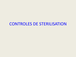 controles en sterilisation